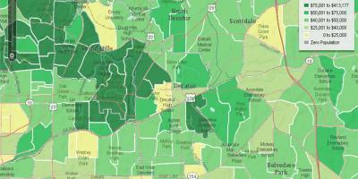 Демографската карта на Атланта