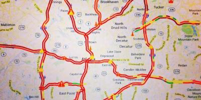 Карта на Атланта сообраќај