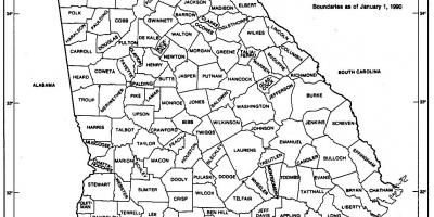 Грузија државниот мапа