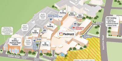 Пиемонт болница мапа