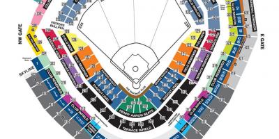 Braves стадион седење мапа