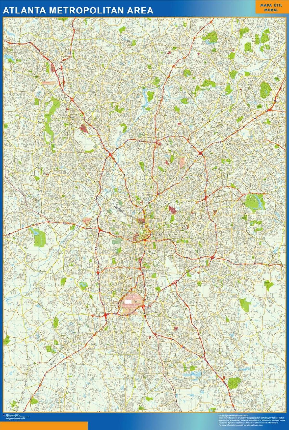 улична карта на Атланта