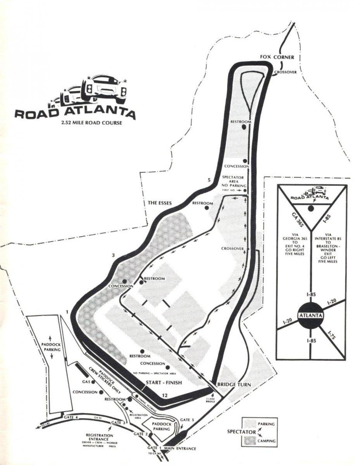 мапа на патот Атланта песна